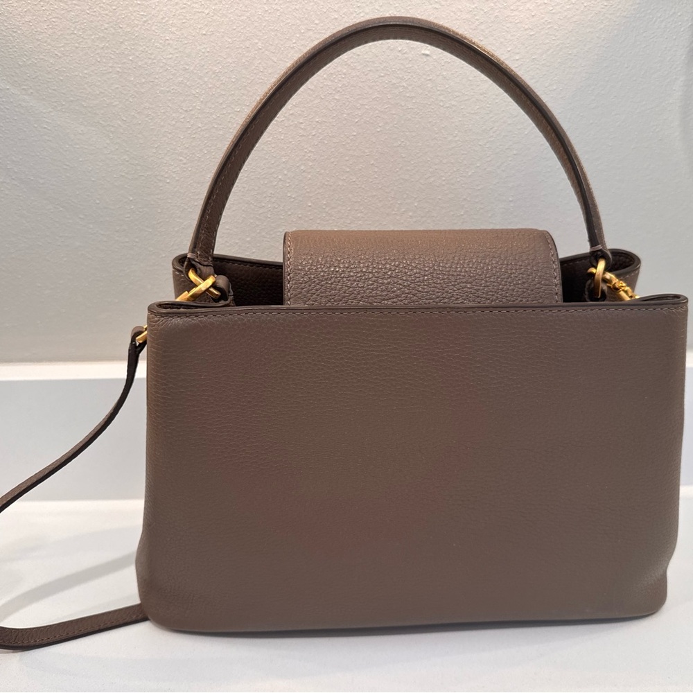 TORY BURCH Britten Medium Satchel Handbag in Leather - Picture 2 of 5